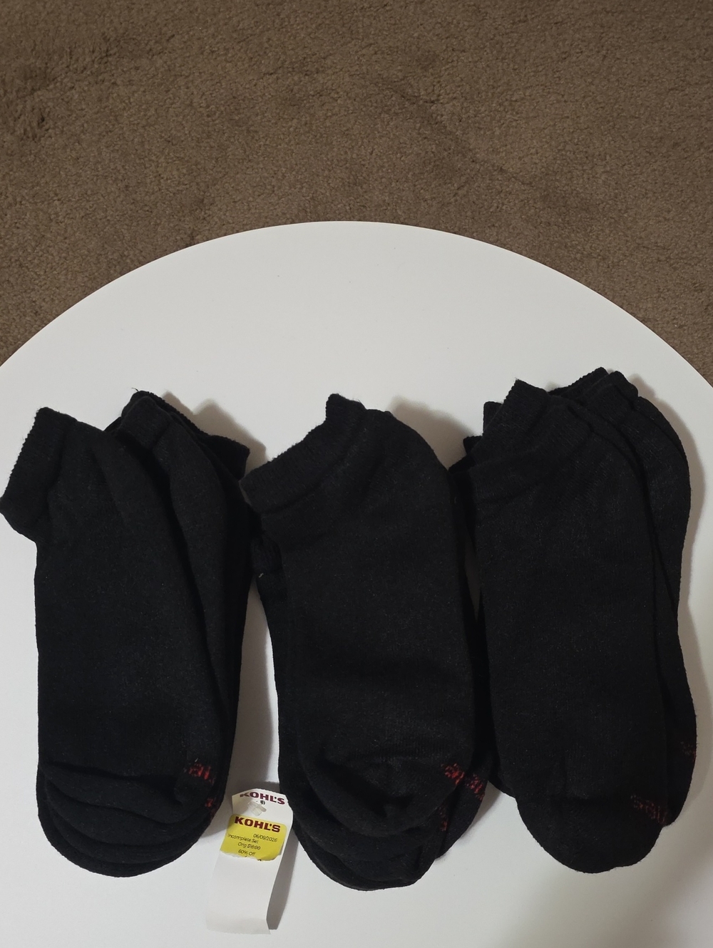 Hanes Black Men’s Ankle Casual Socks - 8 Pair